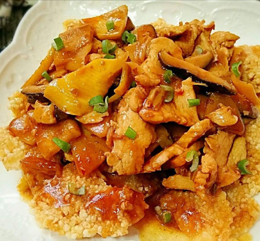 锅巴肉片简单又好吃，让你爱上这样一道独特味道的美食
