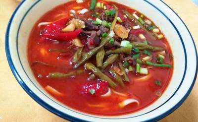 正宗面食技术麻豆精品传媒国产观看中心,鸡杂面麻豆精品传媒国产观看鸡杂与泡椒的搭配